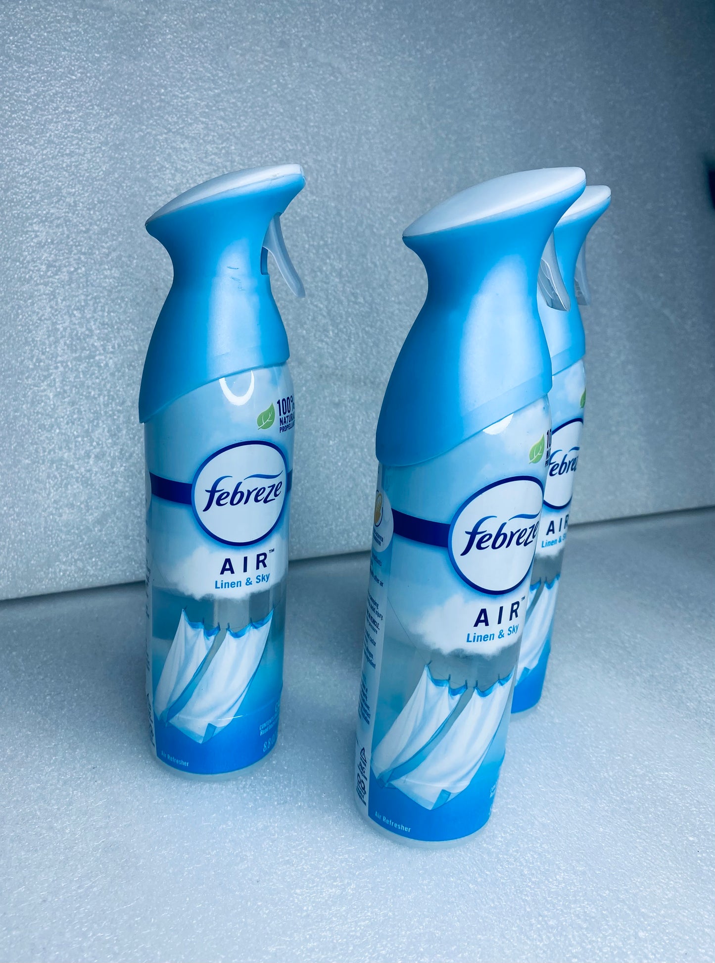 #13 - lot of 3 New - Febreze Air Lime & Sky 8.8 oz. Spray Fresheners - (READ) - (IN CONDITION AS SHOWN)