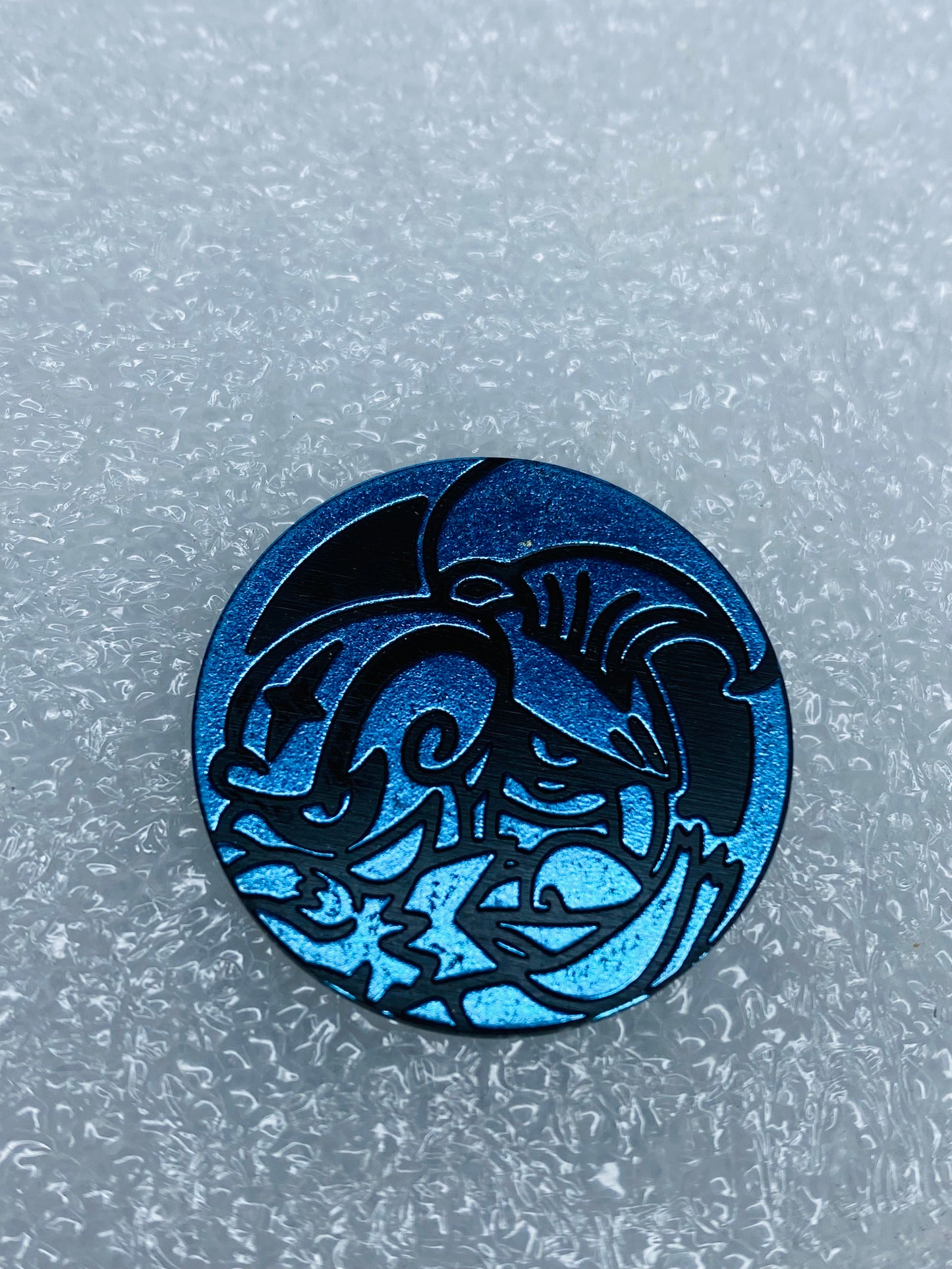 pokemon Accelgor & Escavalier Blue Front, Black Back, 1 3/16" Coin - (READ)