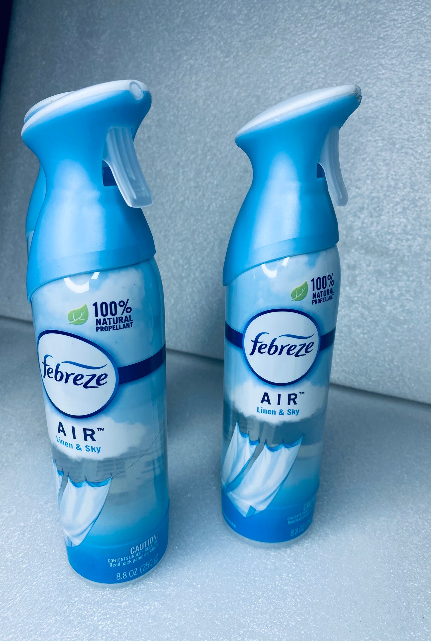 #13 - lot of 3 New - Febreze Air Lime & Sky 8.8 oz. Spray Fresheners - (READ) - (IN CONDITION AS SHOWN)