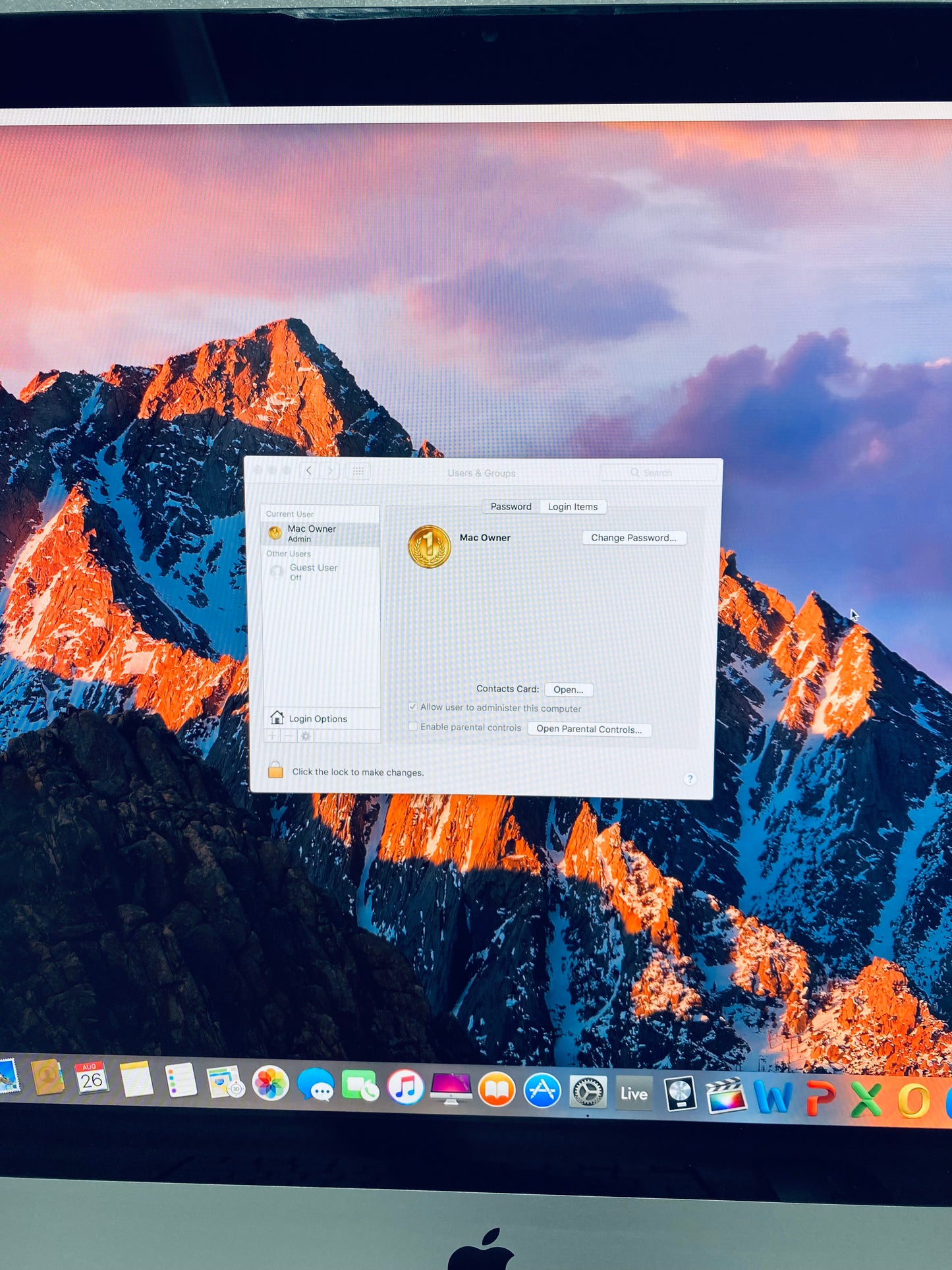 Apple iMac 27” 2011 A1312 Core i5 3.1GHz 12GB 1TB W/Wireless Keyboard & Mouse (READ)