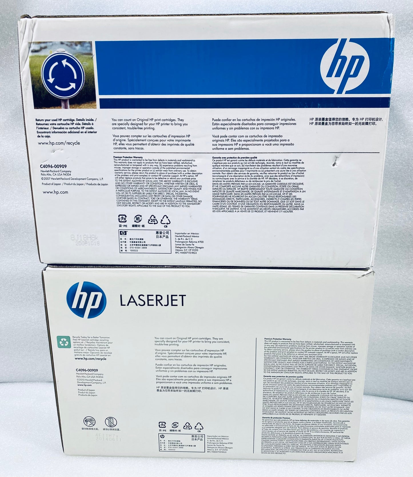 lot Of 2 Open Box-HP LaserJet C4096A Black Print Cartridge For 2100 & 2200-READ