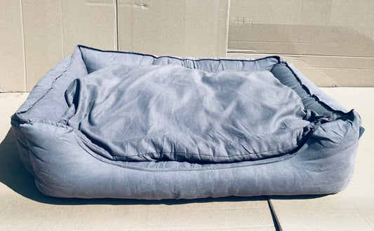 #78 - open Box - Loves Cabin Pet Bed 3XL Gray, 39.3" x 27.6" x 6.3" - (READ) - (IN CONDITION AS SHOWN)
