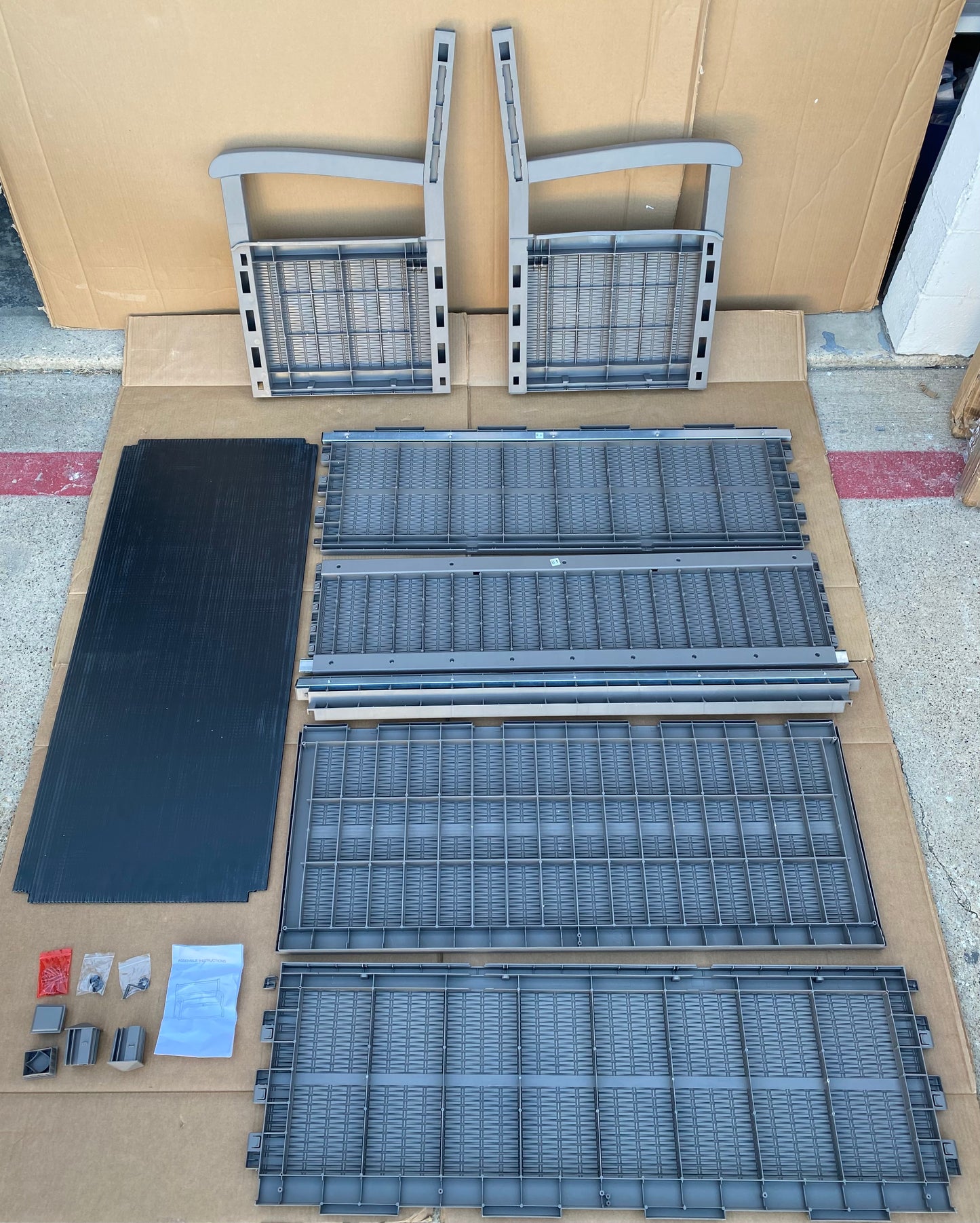 New Other Yitahome 70 Gallon 51" Storage Bench/Deck Box, Light Brown - (READ)