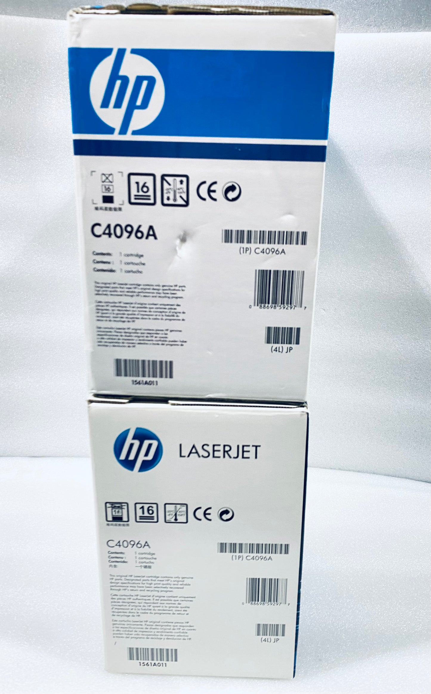 lot Of 2 Open Box-HP LaserJet C4096A Black Print Cartridge For 2100 & 2200-READ