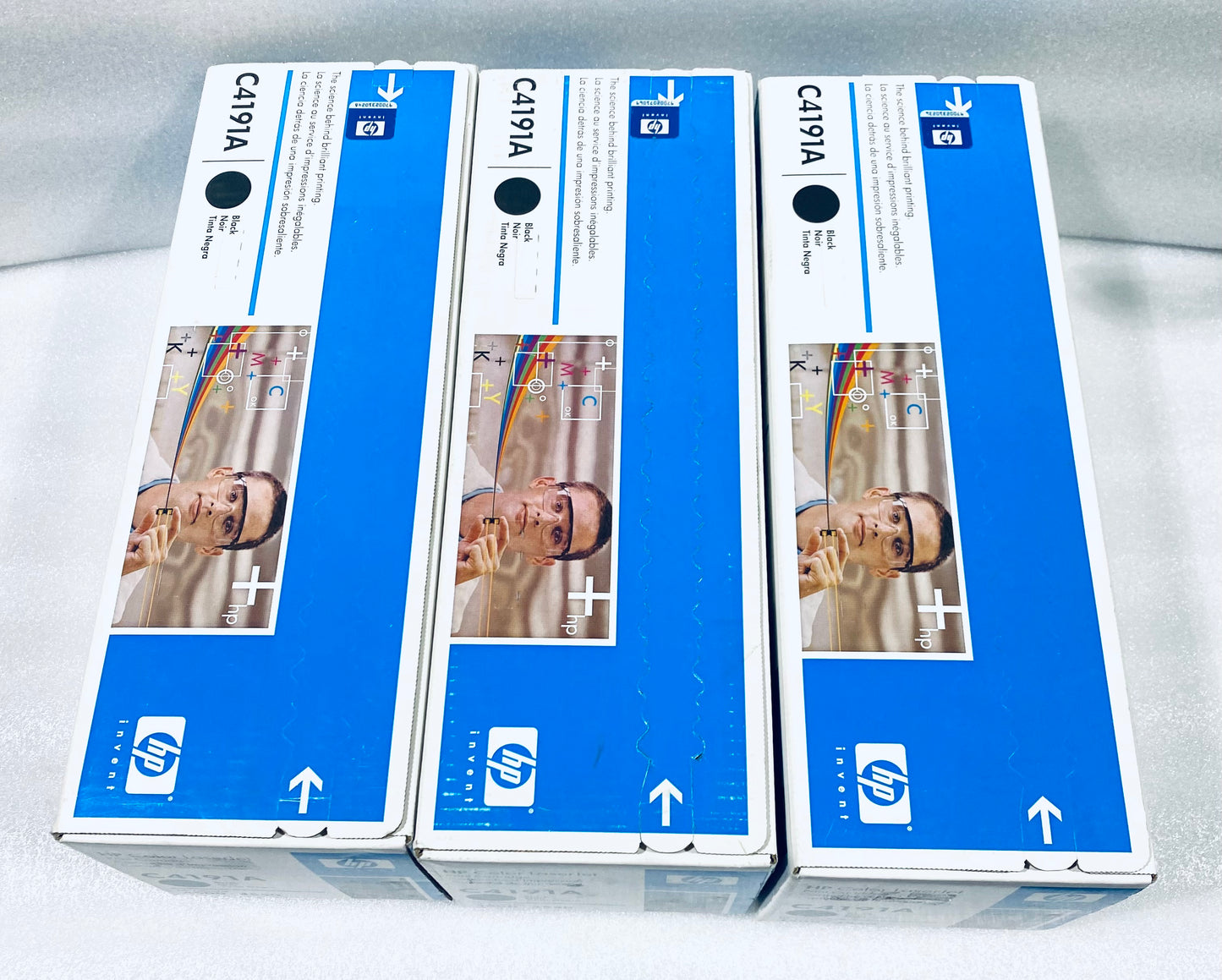 lot Of 3 New - HP Black Color LaserJet Print Cartridge C4191A For 4500 & 4550