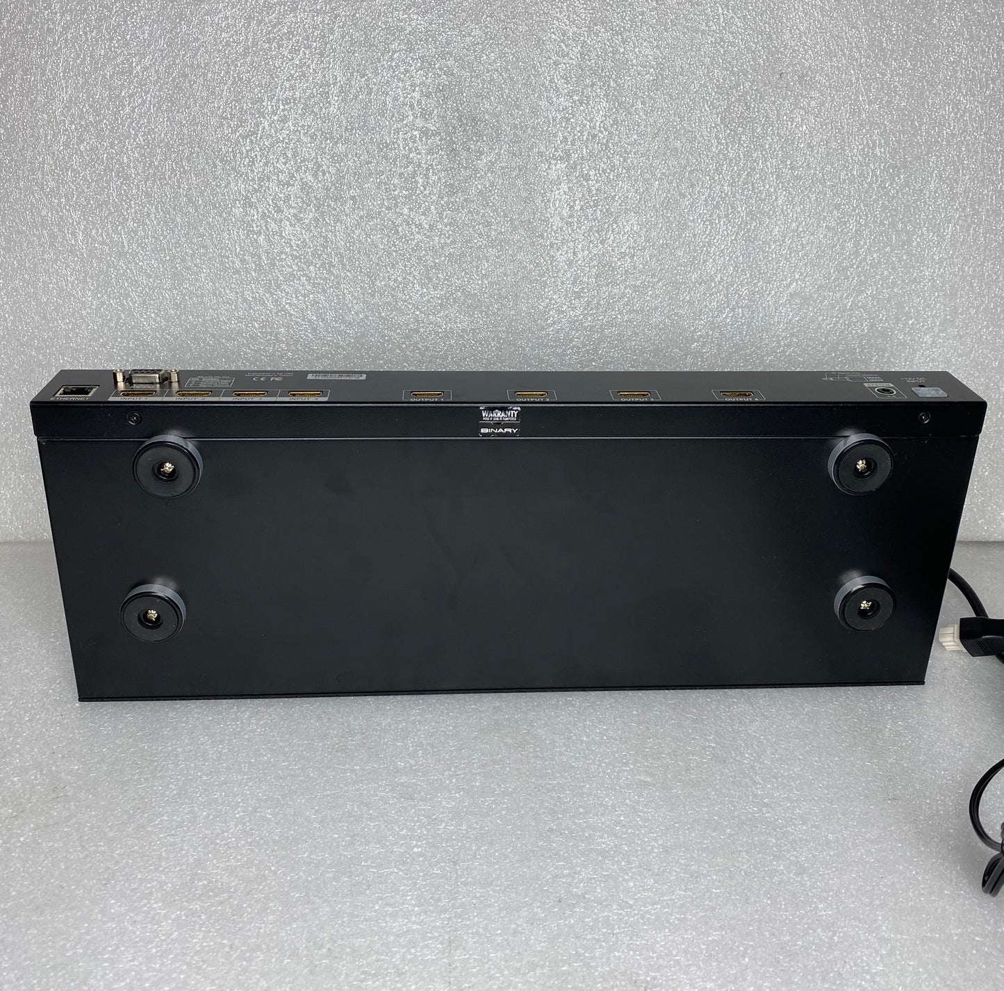 Binary B-120-HDMATRIX-4x4 HDMI Matrix Switcher With Power Cord, Black - (READ)