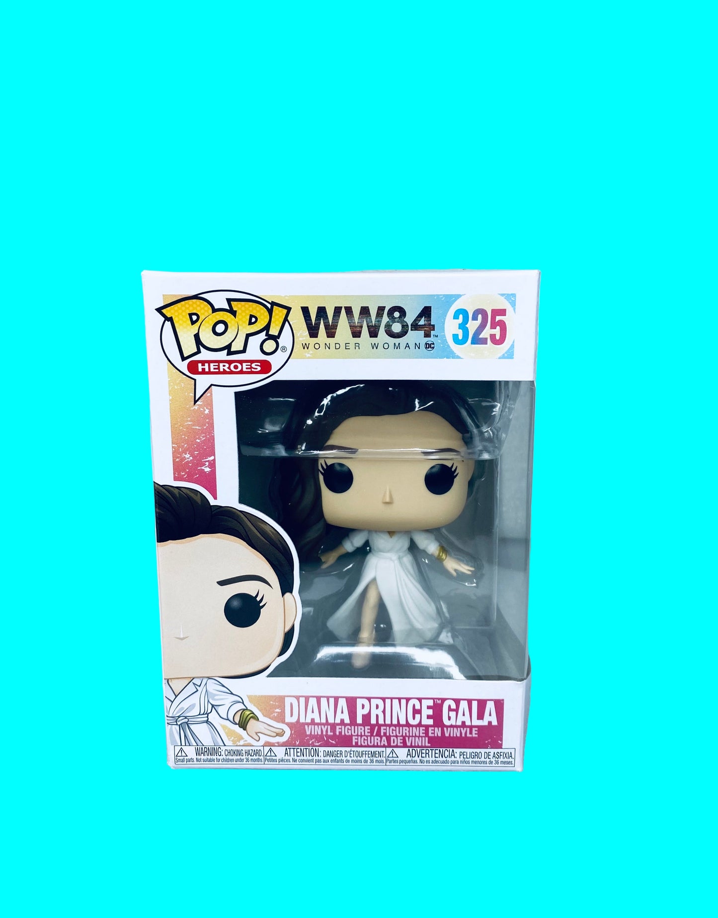 #19 - new - Pop! Heroes Wonder Woman WW84 Diana Prince Gala 325 - (READ) - (IN CONDITION AS SHOWN)