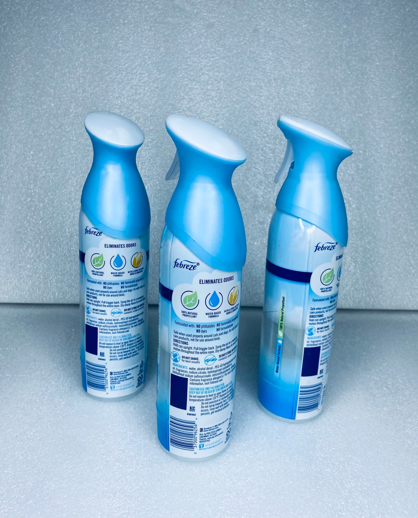 #13 - lot of 3 New - Febreze Air Lime & Sky 8.8 oz. Spray Fresheners - (READ) - (IN CONDITION AS SHOWN)