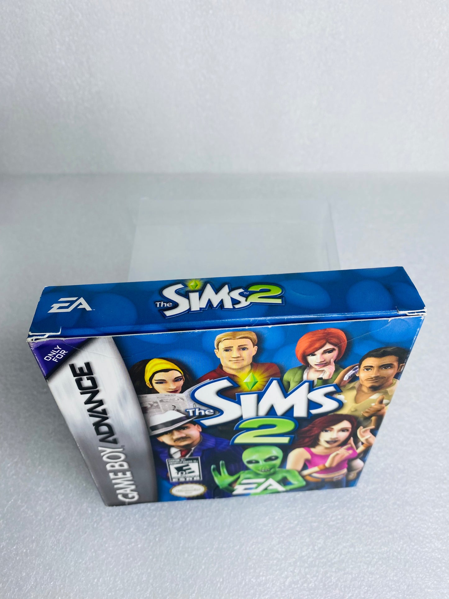 the Sims 2 (Nintendo Game Boy Advance, 2005) W/Plastic Cover - (READ)