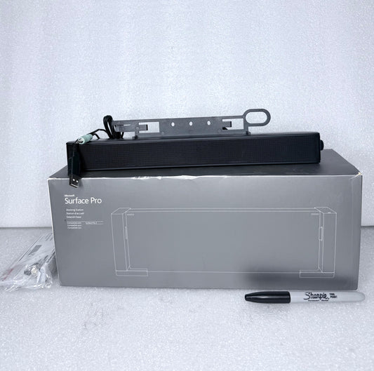 #163 - lot Of 2 - Electronics, Speaker For LCD Monitor & Surface Pro Docking Station - (AS SHOWN) $$$
