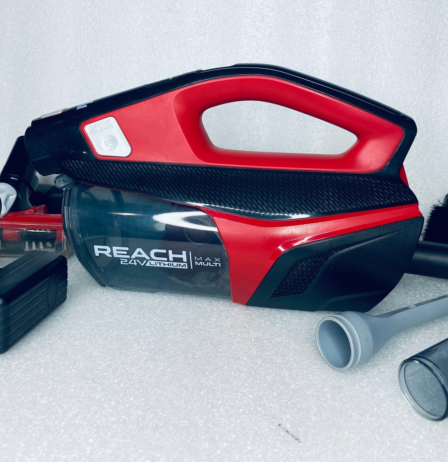 dirt Devil Reach Cordless 24V Lithium Max Multi Vacuum, Red/Black, BD22522- READ