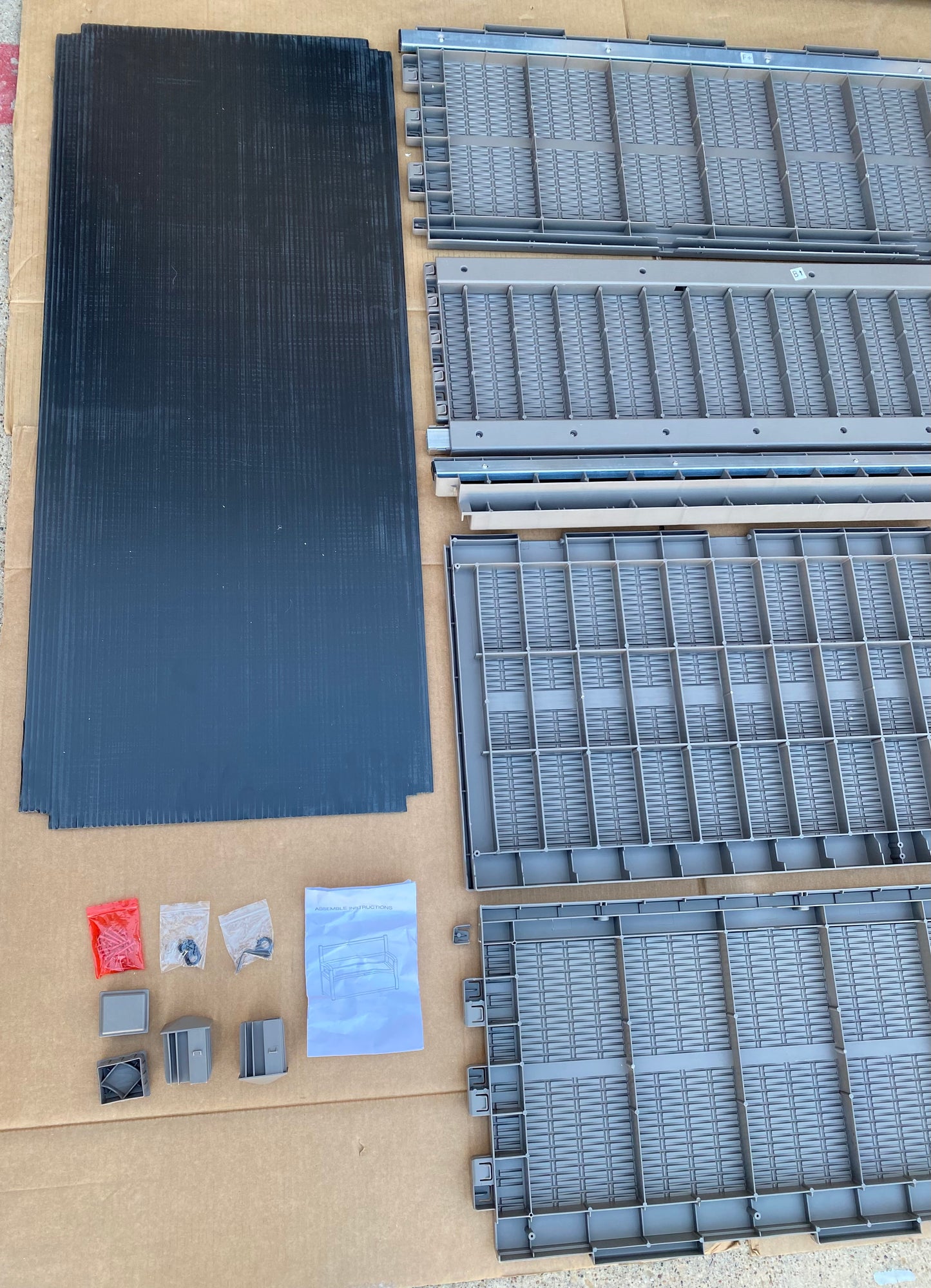 New Other Yitahome 70 Gallon 51" Storage Bench/Deck Box, Light Brown - (READ)