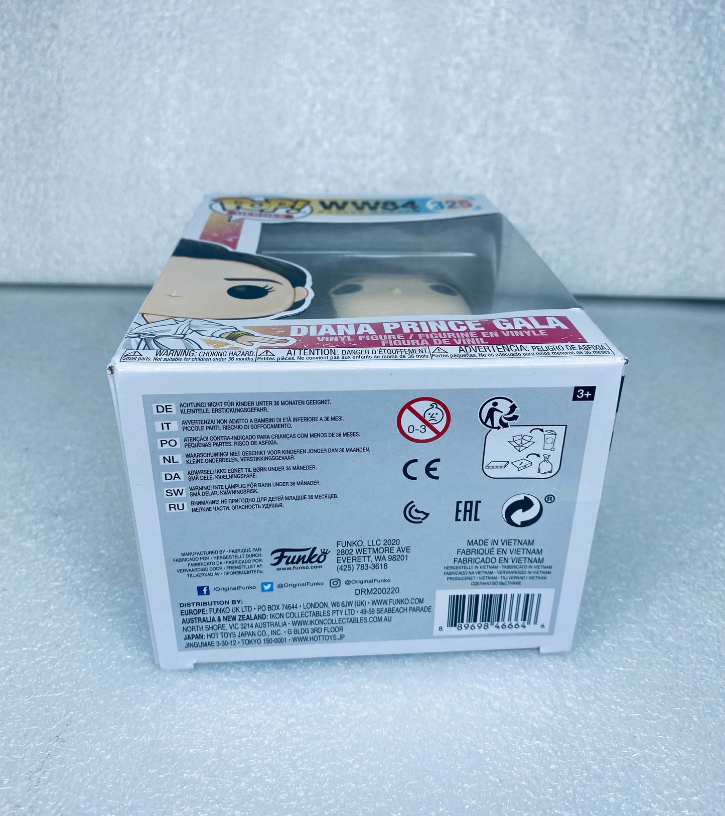 #19 - new - Pop! Heroes Wonder Woman WW84 Diana Prince Gala 325 - (READ) - (IN CONDITION AS SHOWN)