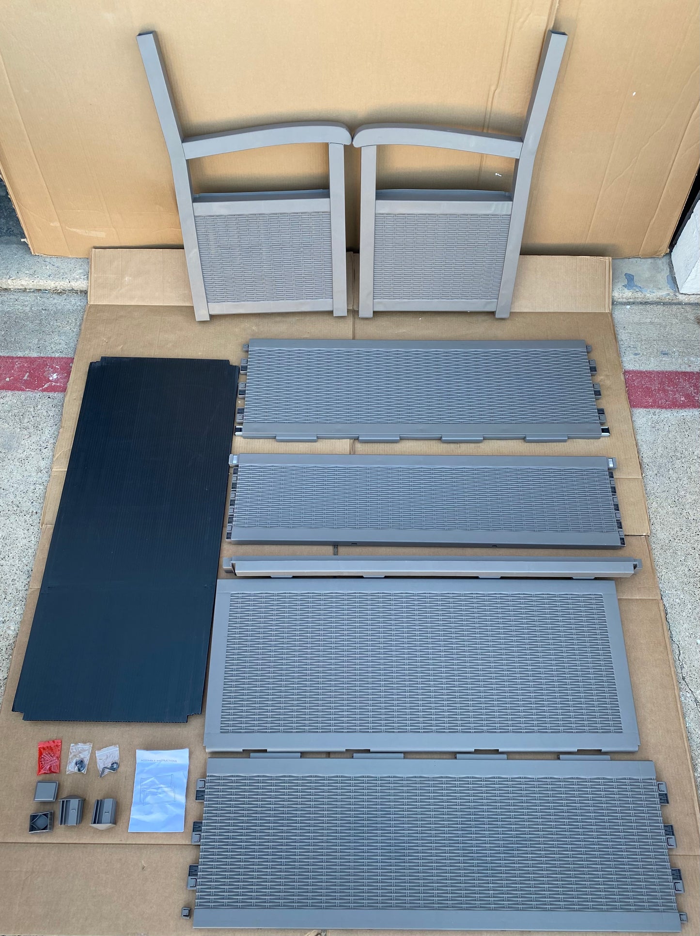 New Other Yitahome 70 Gallon 51" Storage Bench/Deck Box, Light Brown - (READ)