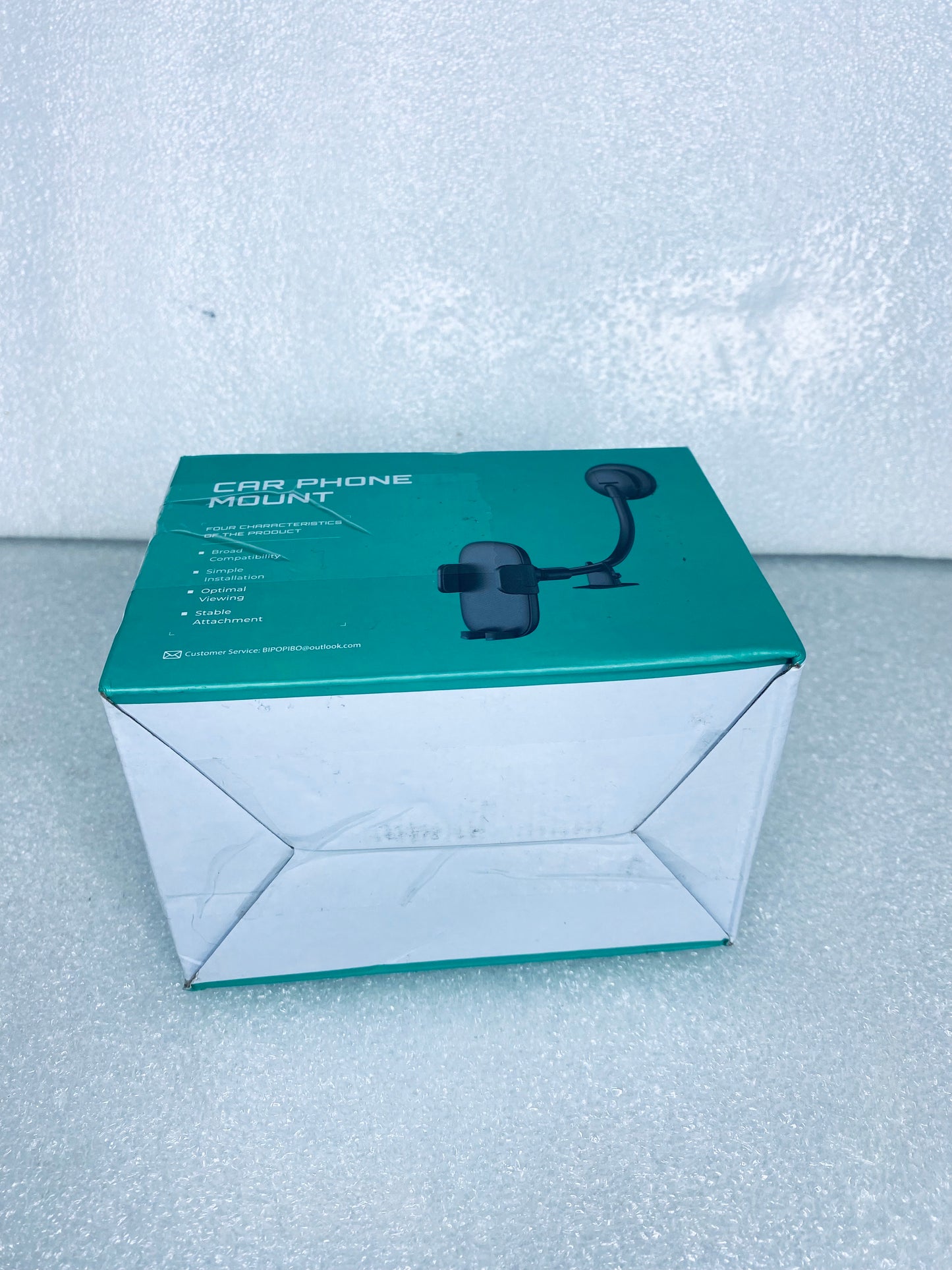 #38 - open Box - Bipopibo Car Phone Windshield Mount With Flexible Arm - (READ) - (IN CONDITION AS SHOWN)