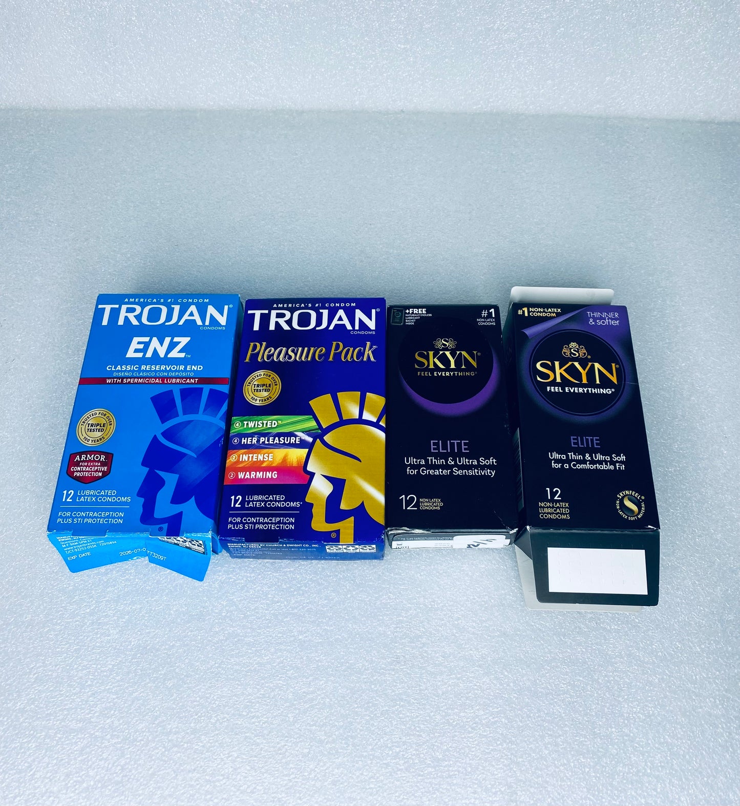 #74 - Open Box - Various Amount of Latex Protective Wraps For Adult Use Only - (READ) - (IN CONDITION AS SHOWN)