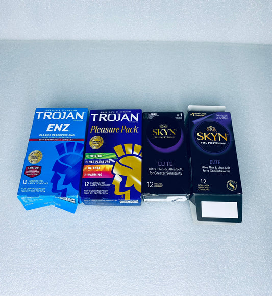 #74 - Open Box - Various Amount of Latex Protective Wraps For Adult Use Only - (READ) - (IN CONDITION AS SHOWN)