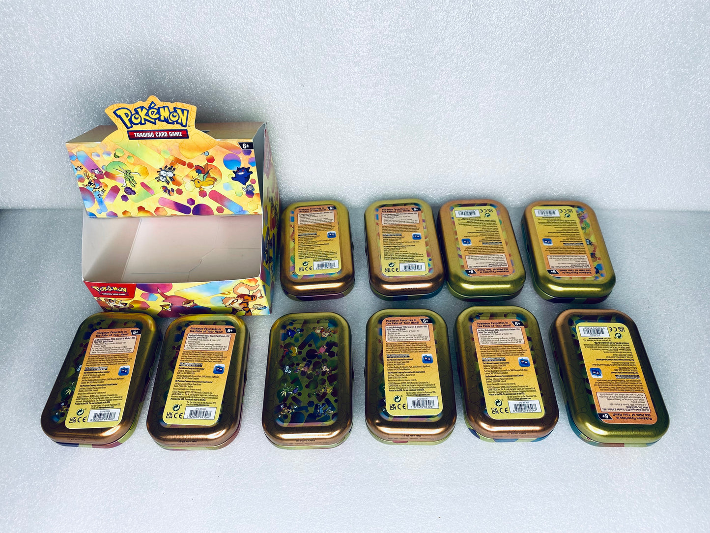 Pokemon Scarlet & Violet 151 Mini Tin Display Art & Coins, No TCG Packs - (READ)