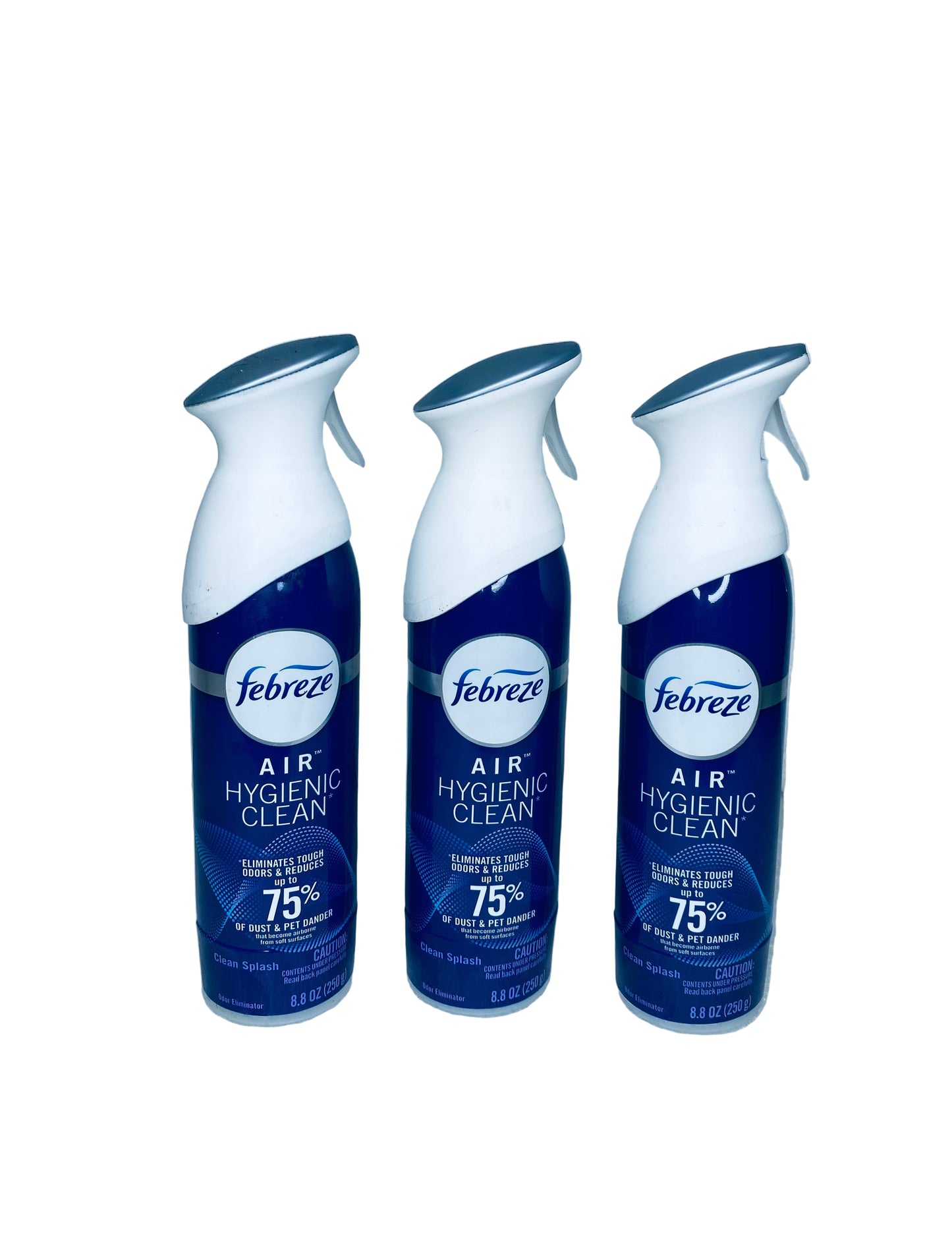 #15 - lot of 3 New - Febreze Air Hygienic Clean 8.8 oz. Clean Splash - (READ) - (IN CONDITION AS SHOWN)