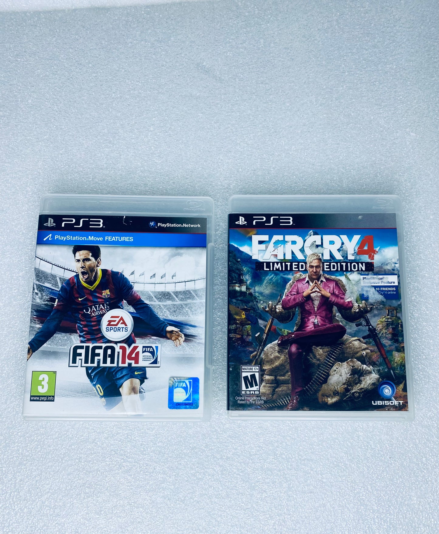 #57 - lot Of 2 - Sony PlayStation 3 Video Games, Farcry 4 & Fifa 14 - (READ) - (IN CONDITION AS SHOWN)