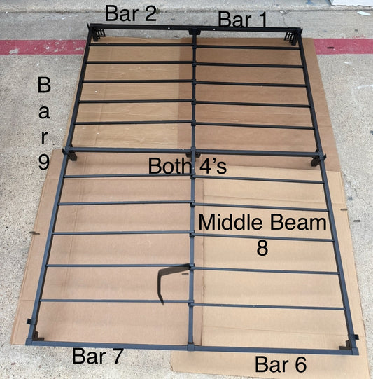 garveeHome 6” Queen Heavy Duty Metal Platform Bed Frame, 80" x 60" x 6" - (READ)
