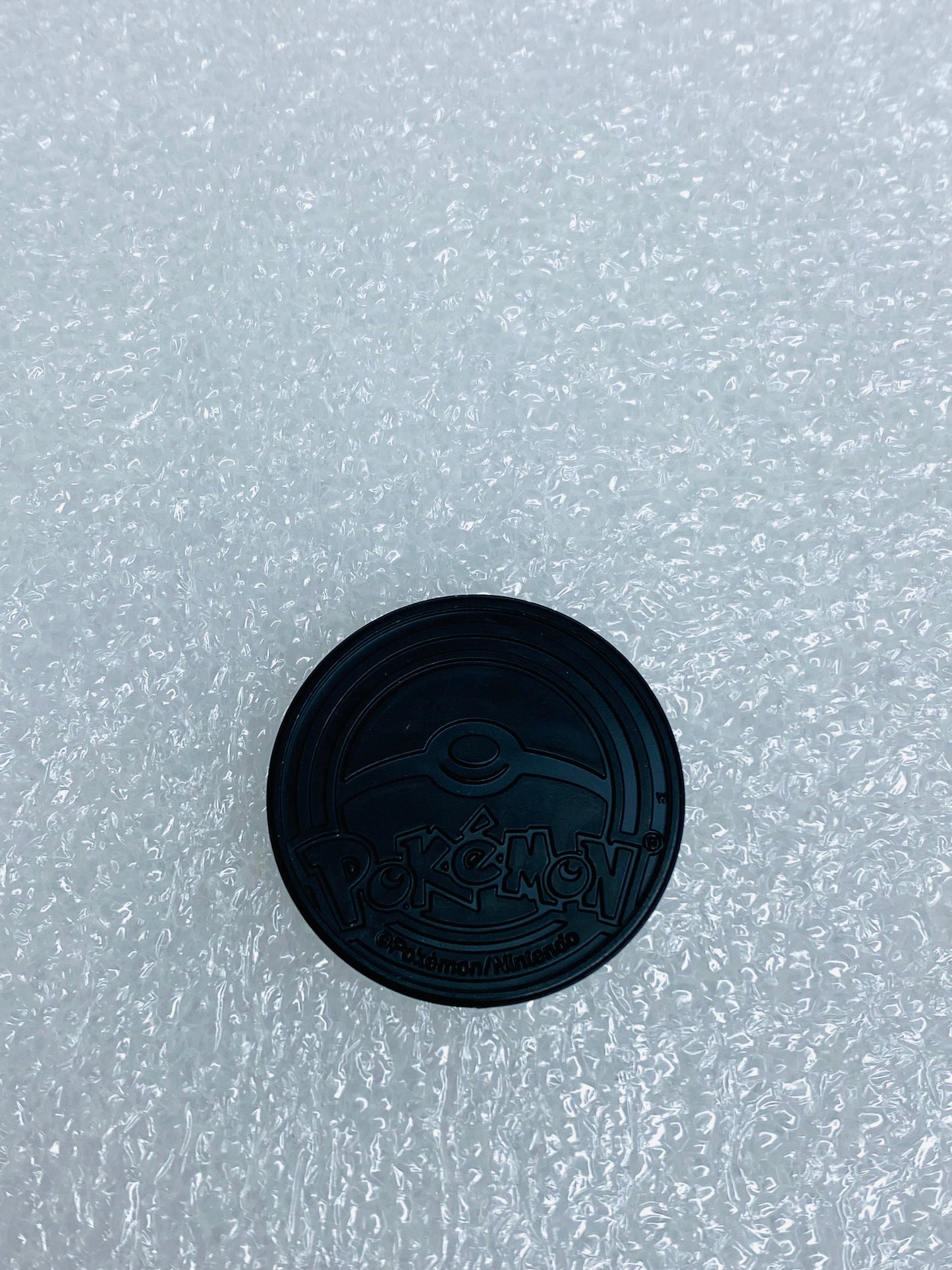 pokemon Steelix Silver, Black Back, 1 3/16" Coin - (READ)