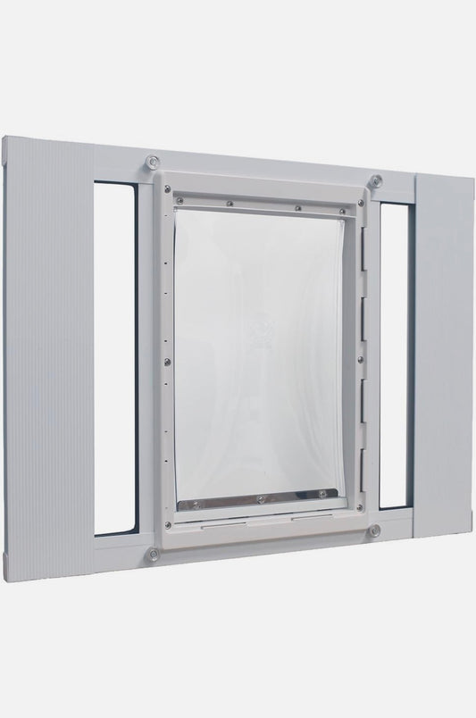 New Other Ideal Pet Large Sash Window Pet Door W/ 10 1/2” x 15” Flap Size, White