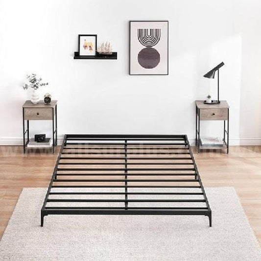 garveeHome 6” Queen Heavy Duty Metal Platform Bed Frame, 80" x 60" x 6" - (READ)