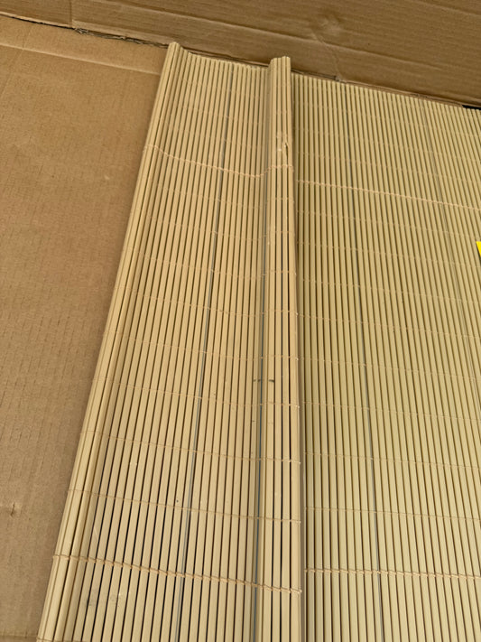 #166 - Radiance Outdoor Oval Vinyl Cord-Free PVC Rollup Blinds 36” x 72” - (READ)