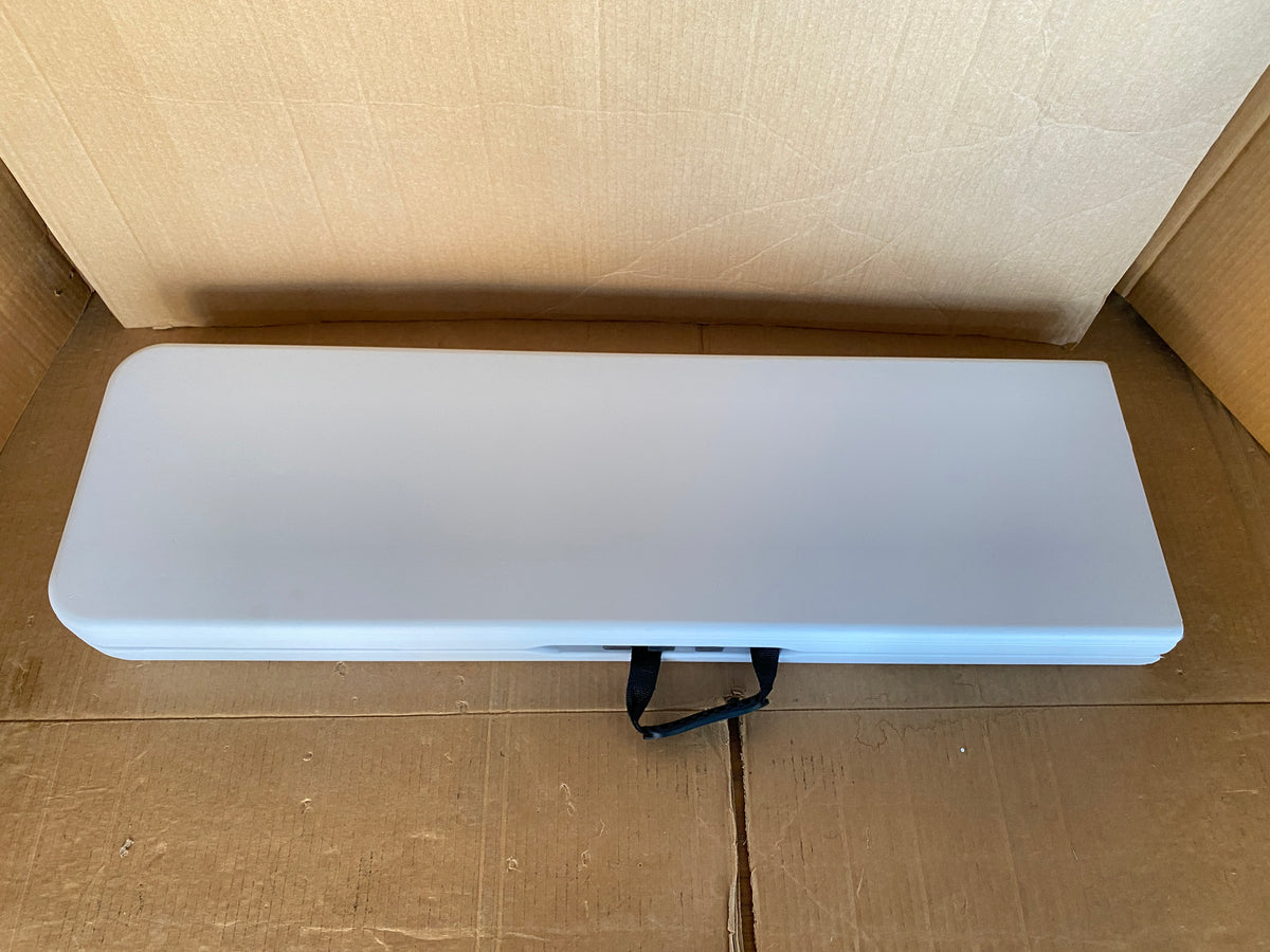 New Open Box Garvee 6ft Portable Folding Bench With Steel Frame & Carry Handle