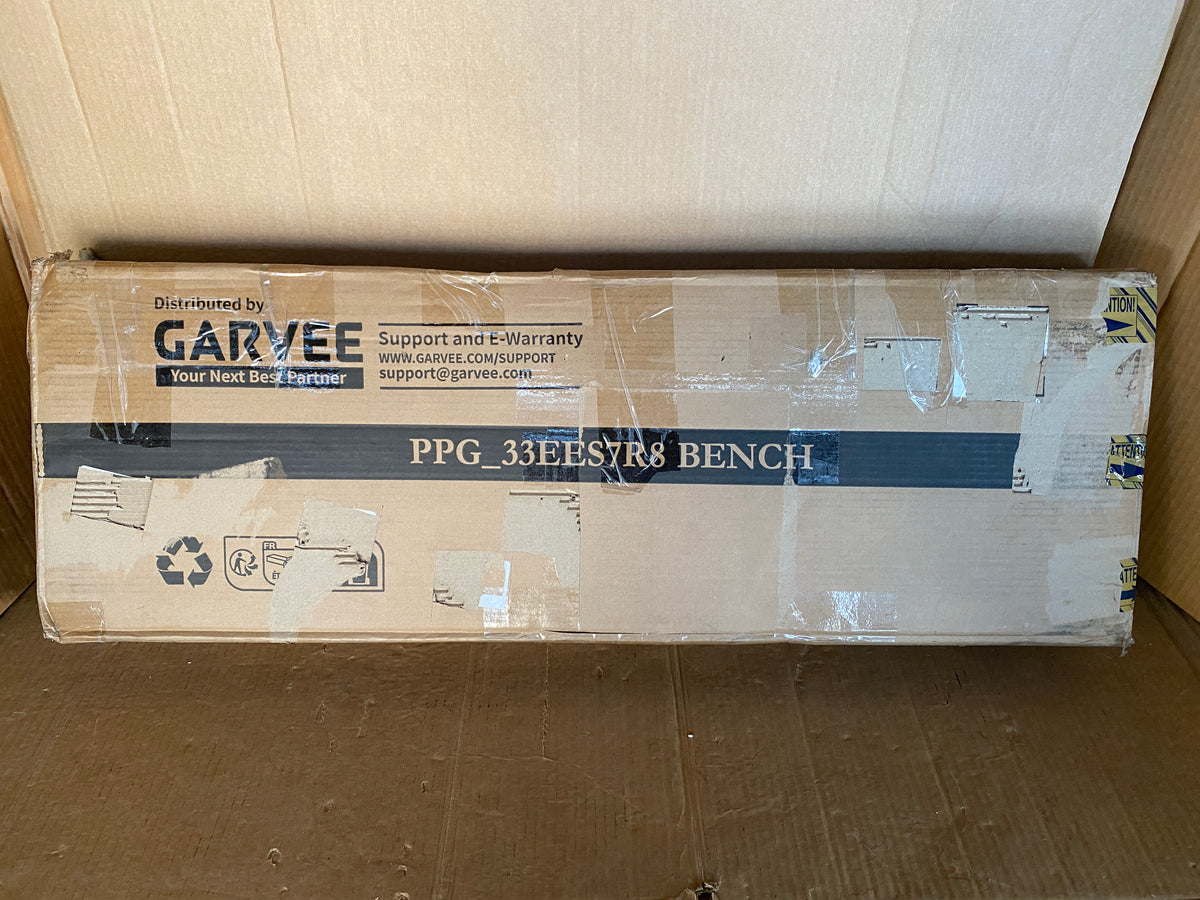 New Open Box Garvee 6ft Portable Folding Bench With Steel Frame & Carry Handle