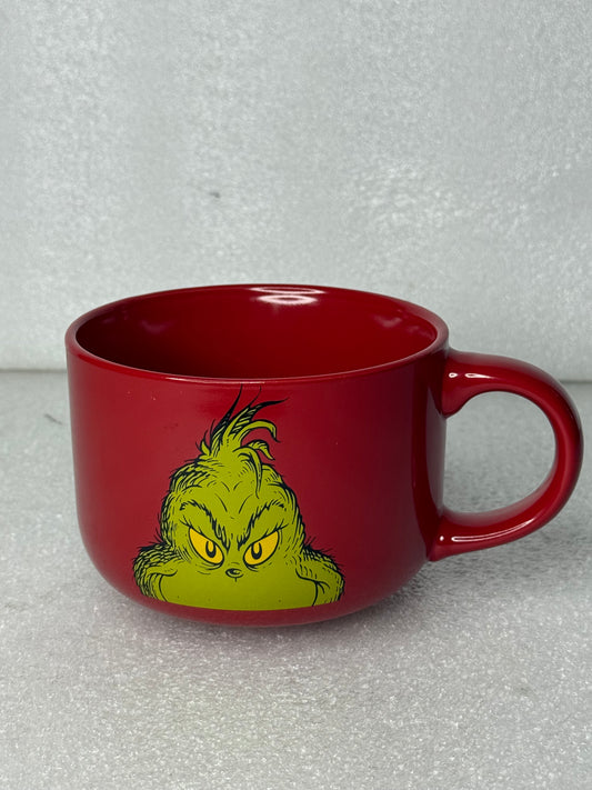 #138 - How The Grinch Stole Christmas Soup, Cake Mug, 6.5" x 5" x 3.75", Velvet Red - (READ) $$