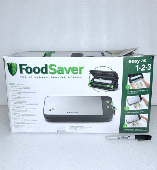 #140 - food Saver Vacuum Sealing System VS2120, No Accessory Hose - (READ) $$$