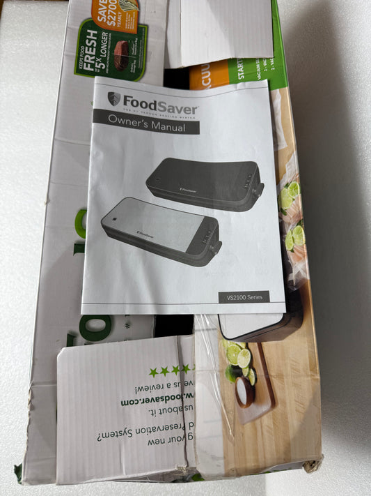 #140 - food Saver Vacuum Sealing System VS2120, No Accessory Hose - (READ) $$$