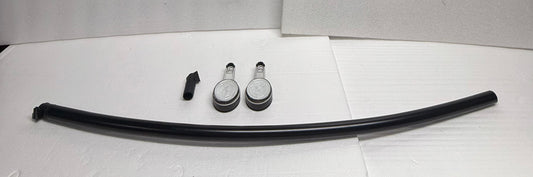 #145 - Tali Shower Curtain Rod Curved, Black, 39.5" - 72" - (READ) $$$