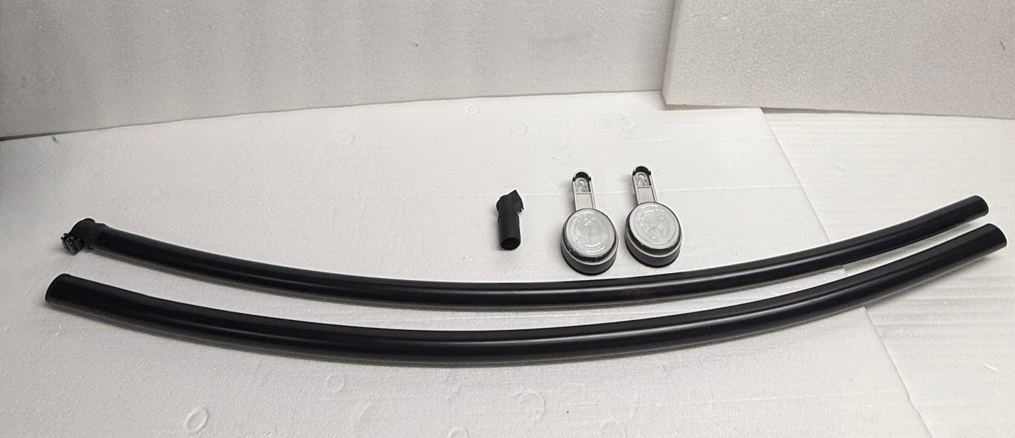 #145 - Tali Shower Curtain Rod Curved, Black, 39.5" - 72" - (READ) $$$