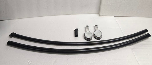 #145 - Tali Shower Curtain Rod Curved, Black, 39.5" - 72" - (READ) $$$