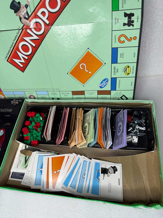 #153 - lot of 2 Activity Game Pieces, Monopoly & Puzzle (IN CONDITION AS SHOWN) $$