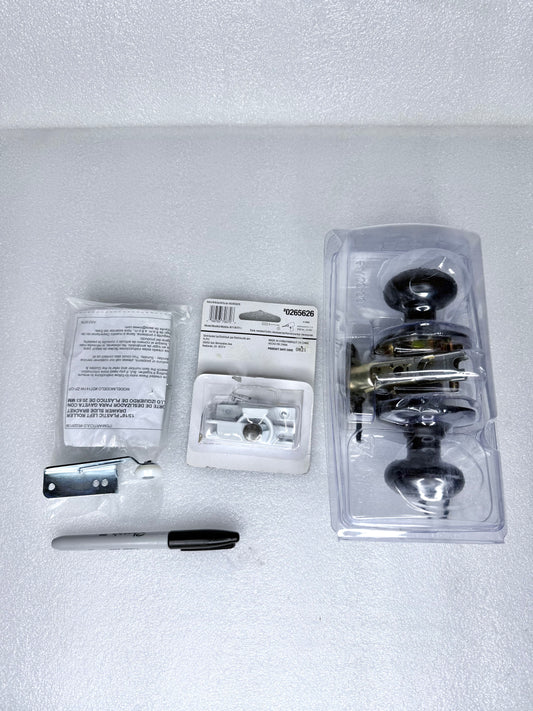 #156 - lot Of Hardware Items, Lock, Brackets, Door Knob - (IN CONDITION AS SHOWN) $$$