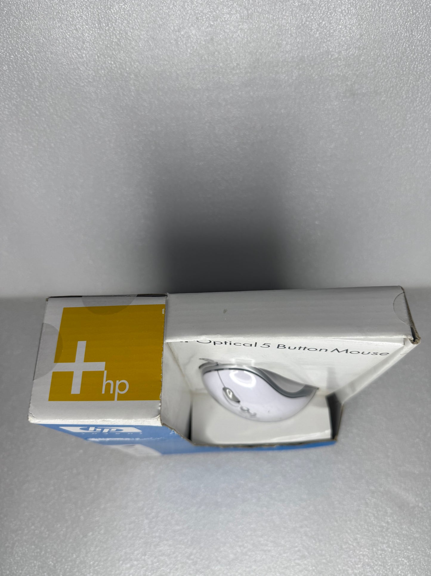 HP Optical 5 Programmable Button Mouse USB, P2351AA#ABA, White - (READ)