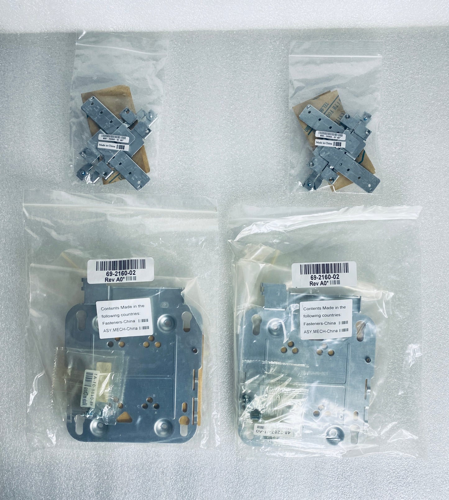 lot Of 2 - Cisco AIR-CAP3502I-A-K9 802.11n Dual Band Access Points & Mounts