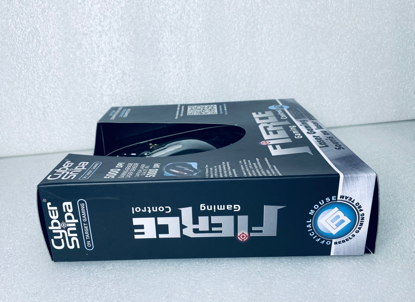 #16 - open Box - Cyber Snipa 5000 DPI Fierce Laser Gaming Mouse V2, Black - (IN CONDITION AS SHOWN)