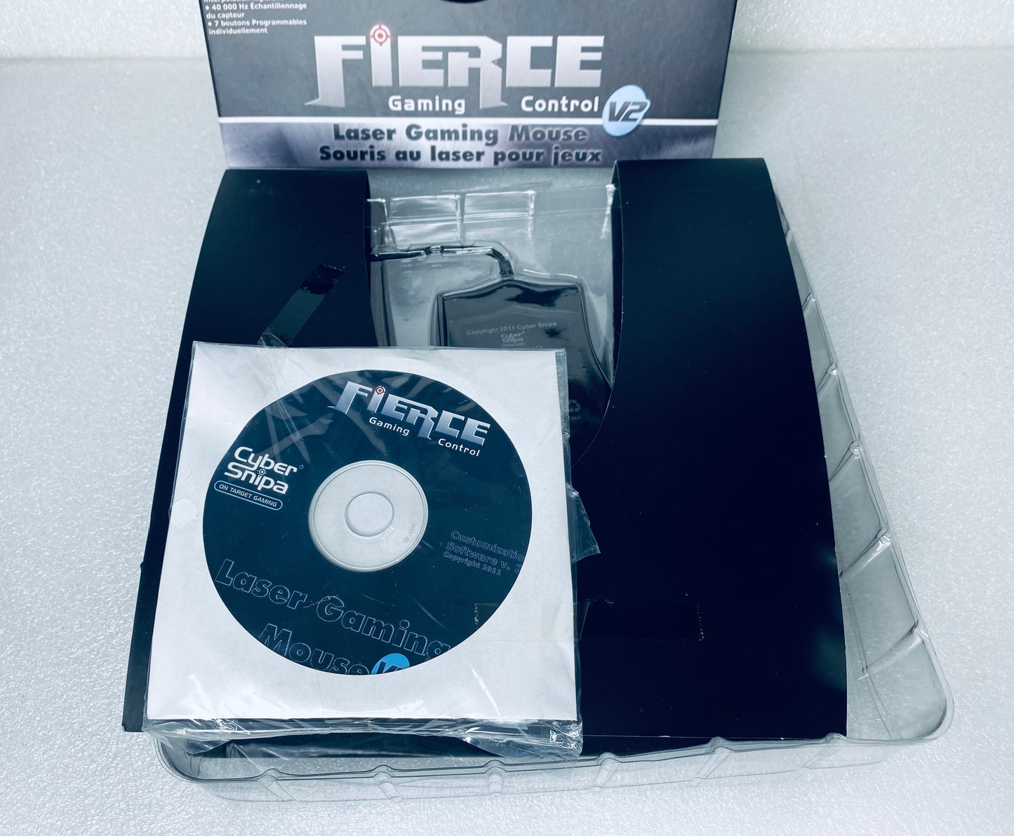 #16 - open Box - Cyber Snipa 5000 DPI Fierce Laser Gaming Mouse V2, Black - (IN CONDITION AS SHOWN)