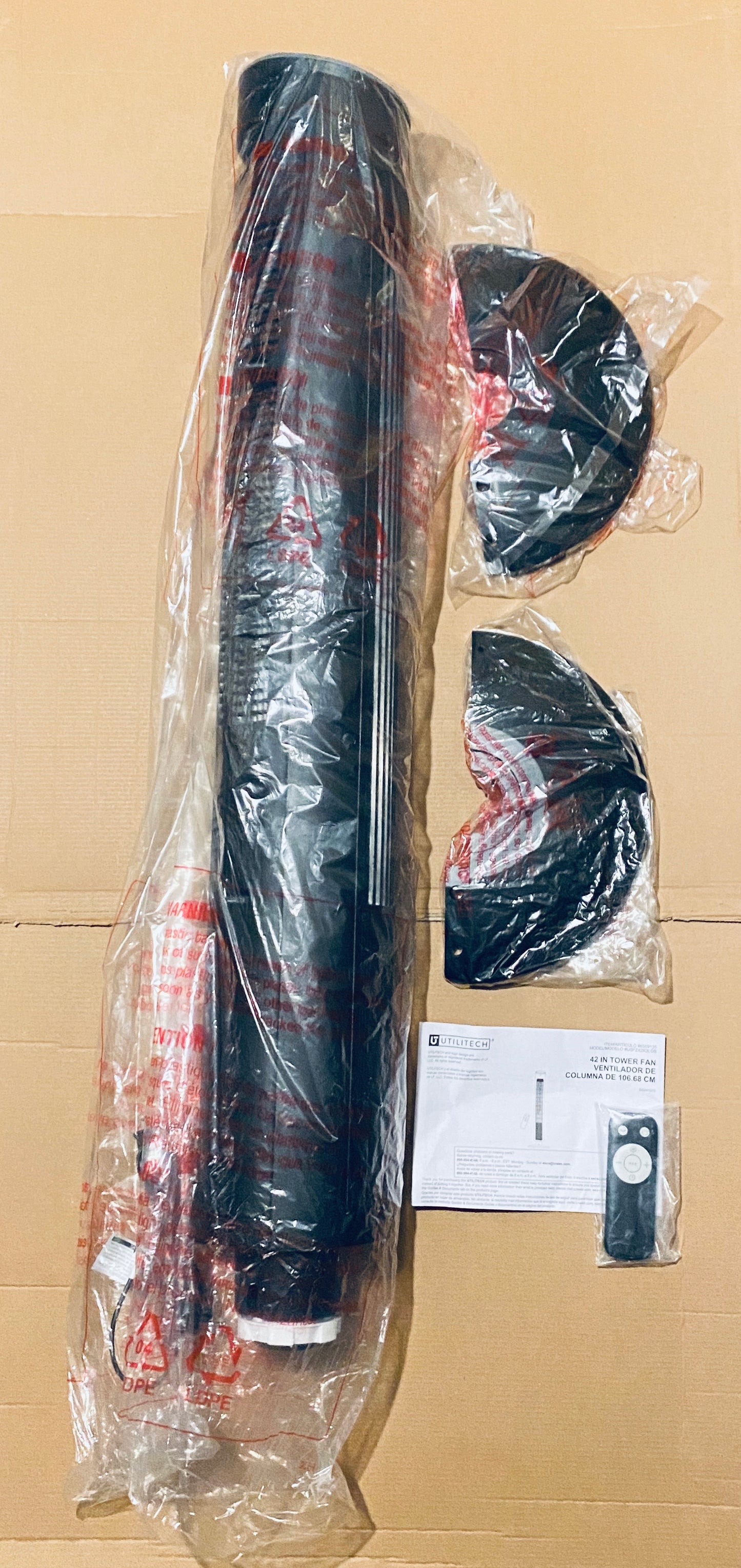 new Other - Utilitech 42” 120V 3-Speed Oscillating Tower Fan With Remote