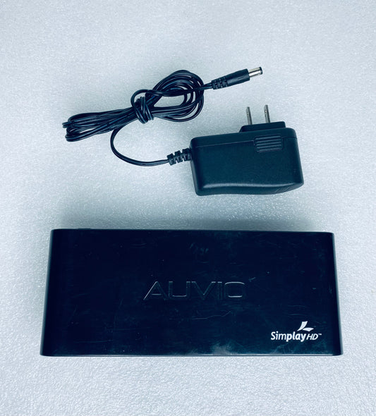 #03 - auvio 4-in & 1-out HDMI Selector Switch W/5V AC Adapter, 7" x 3", 15-318, Black - (IN CONDITION AS SHOWN)