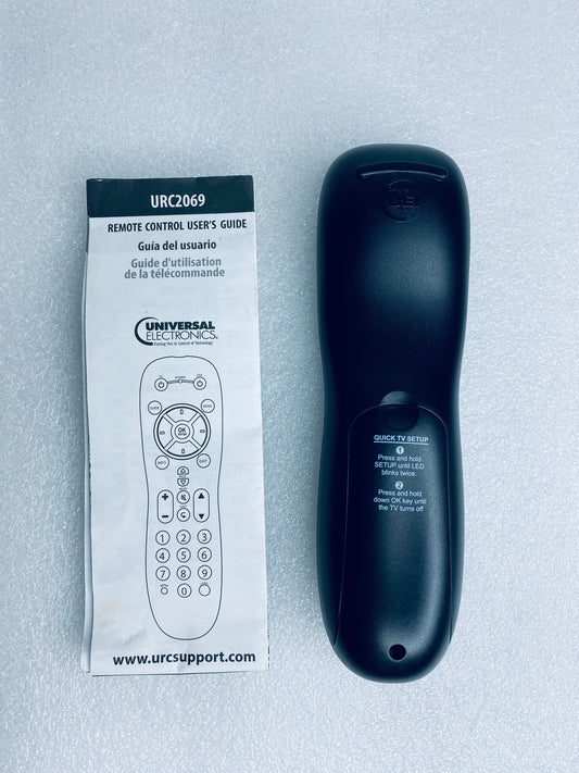 #04 - universal Electronics Programmable Remote Control, URC2069, 7" x 2" x 1", Black - (IN CONDITION AS SHOWN)