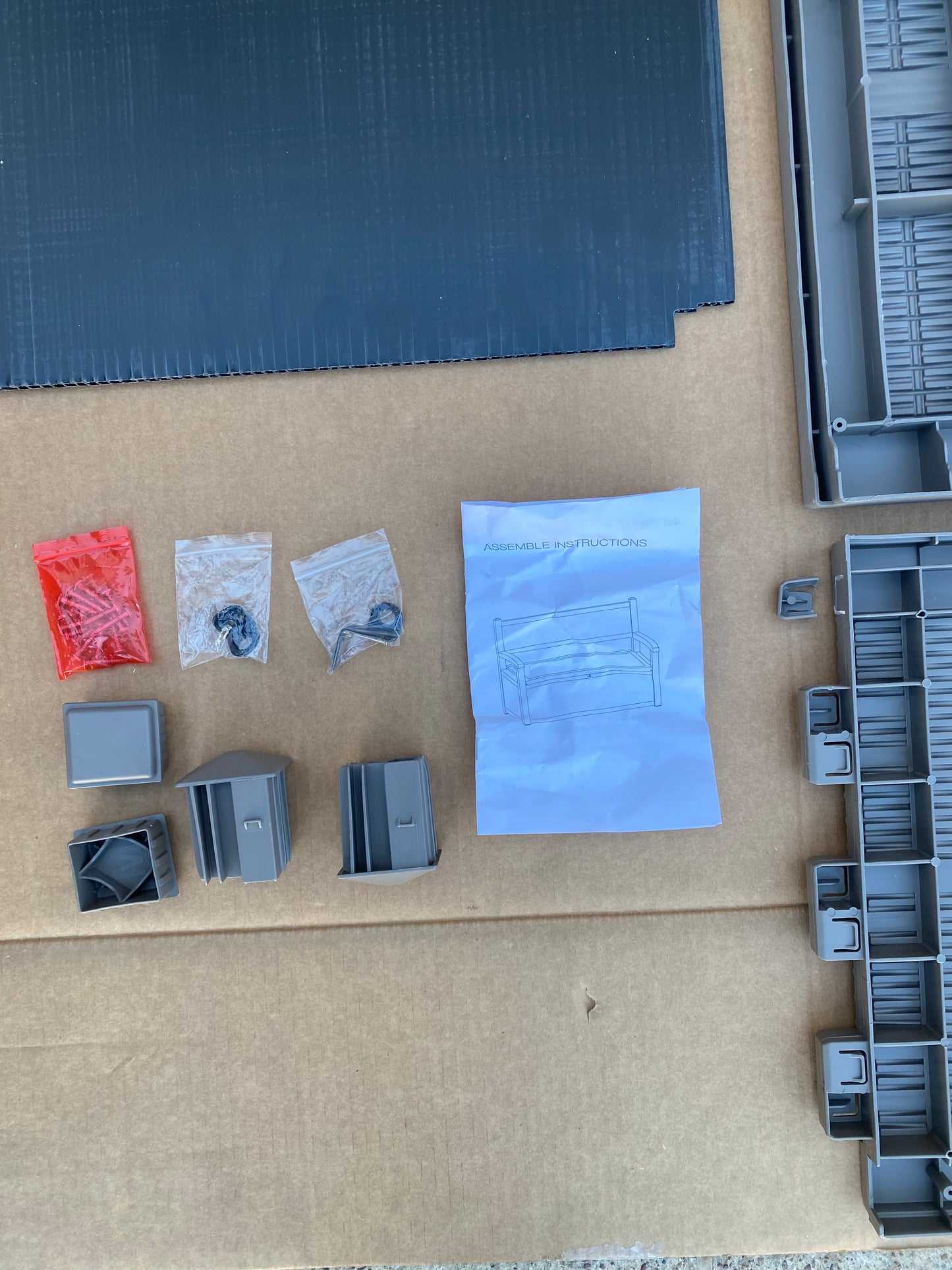 New Other Yitahome 70 Gallon 51" Storage Bench/Deck Box, Light Brown - (READ)