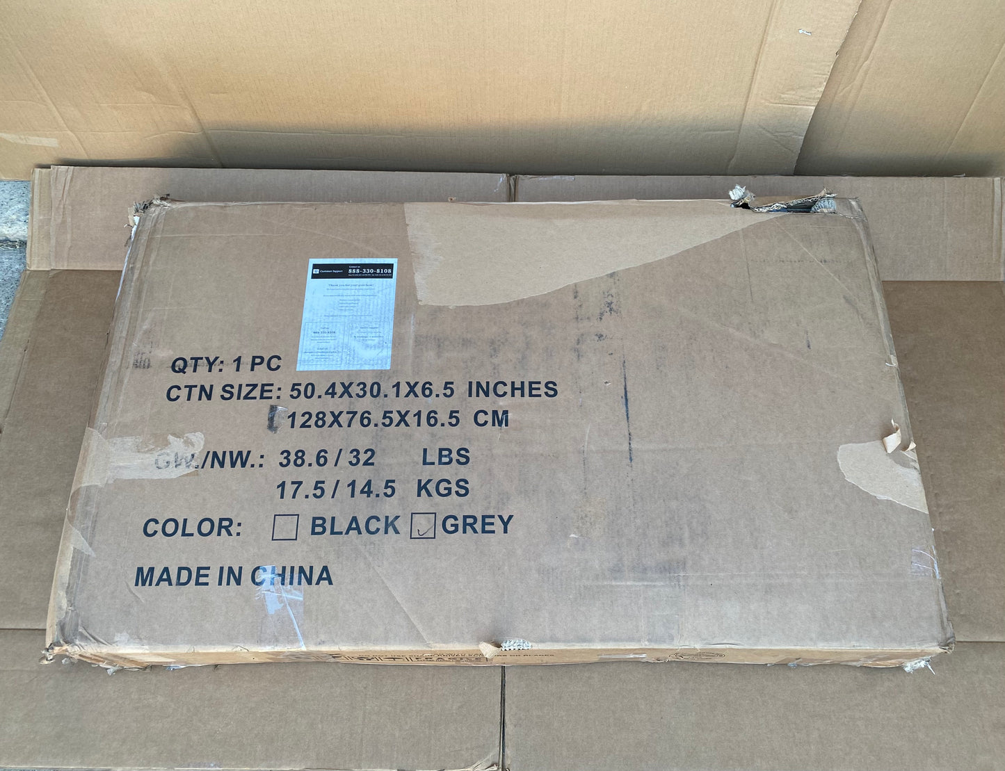 New Other Yitahome 70 Gallon 51" Storage Bench/Deck Box, Light Brown - (READ)