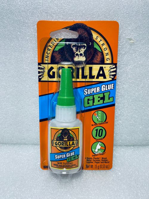 lot Of 6 - New Gorilla Incredibly Strong Super Glue Clear Gel, 15 Grams Each Tube
