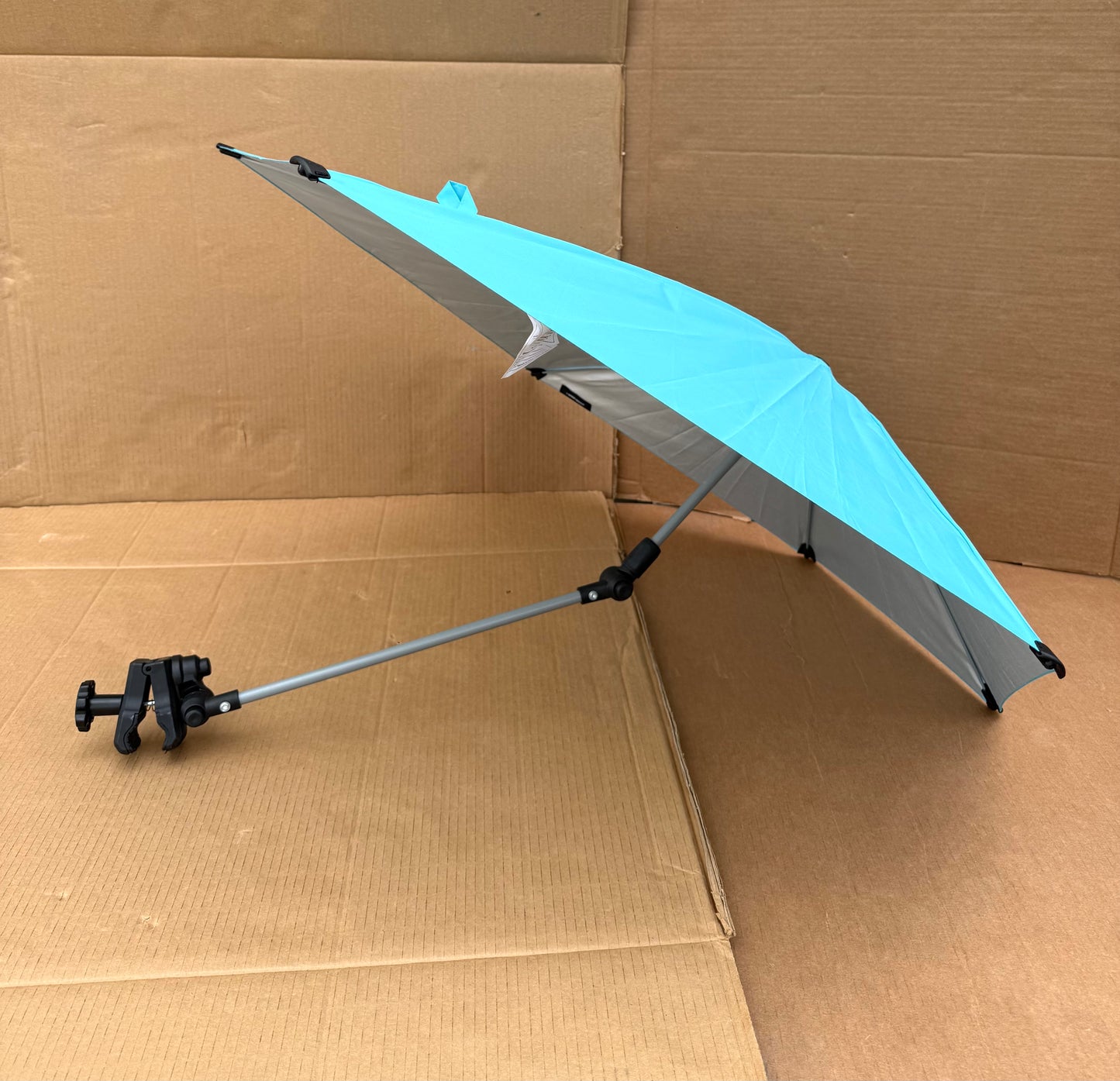 sport-Brella Versa-Brella Adjustable Umbrella W/Universal Clamp, Aqua - (READ)